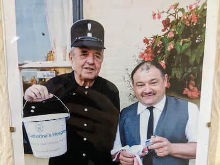 Shetly and Andy Bowles at an Allo Allo fundraiser.