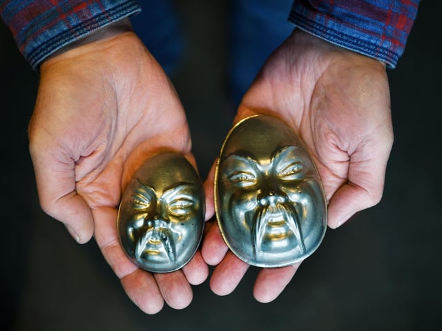 Original chocolate moulds.