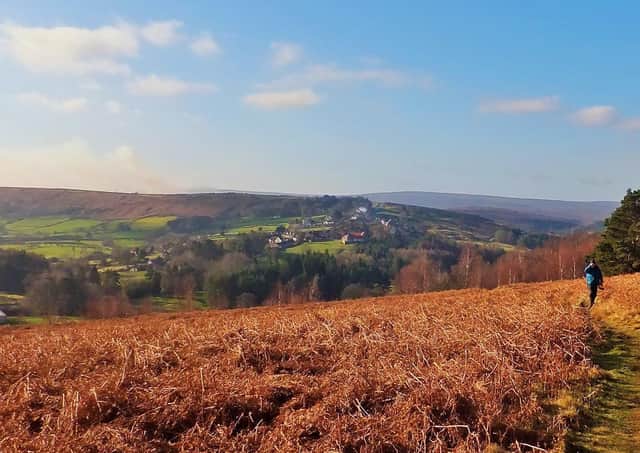 Looking back to Castleton