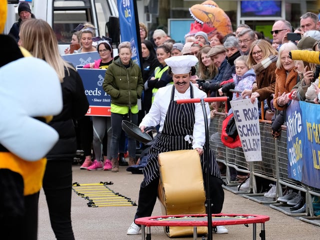 Gladstone Road Primary take the race seriously.