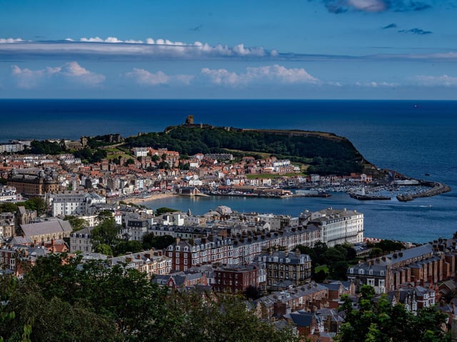 You get one of the best views of Scarborough from the top of Olivers Mount - providing a dramatic backdrop for a proposal.