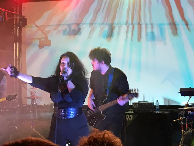 Support acts were The Danse Society (pictured), which includes Scarborough drummer Tom Davenport, and The Sub-Gents