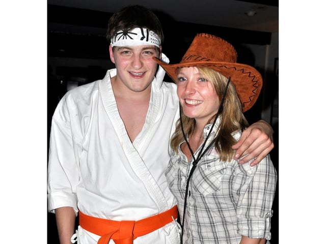 Nick and Nikola out in Tonics after a fancy dress BBQ.