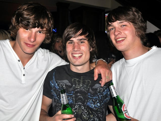 Charlie, Tim and Vic in Bar 2b.