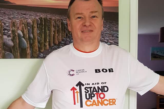 Challenge: Bob Casey who is running the Liverpool Landmarks Half Marathon for Stand Up To Cancer.