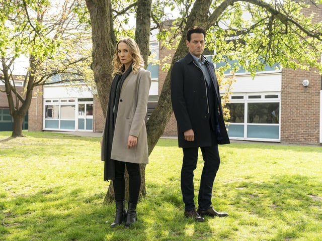 Joanne Froggatt as Laura Nielson and Ioan Gruffudd as Andrew Earlham.
Picture: Two Brothers/ITV.