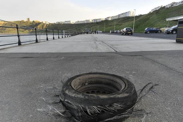 Damage was caused to the road surface at a 2017 event