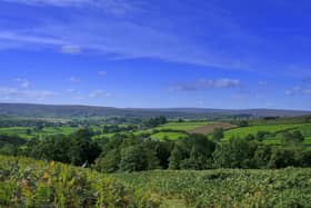 The North York Moors are highlighted as an area where house prices are particularly high.