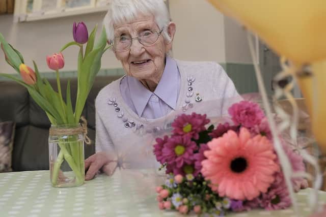 Alice Gullon, 99, at the event. Picture: JPI Media/ Richard Ponter