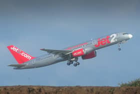 Jet 2 planes at Leeds Bradford Airport. Photo: Simon Hulme.