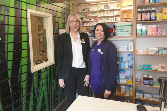 Penny Rogers and Kelly French of Midway Pharmacy said the roadworks were causing disruption