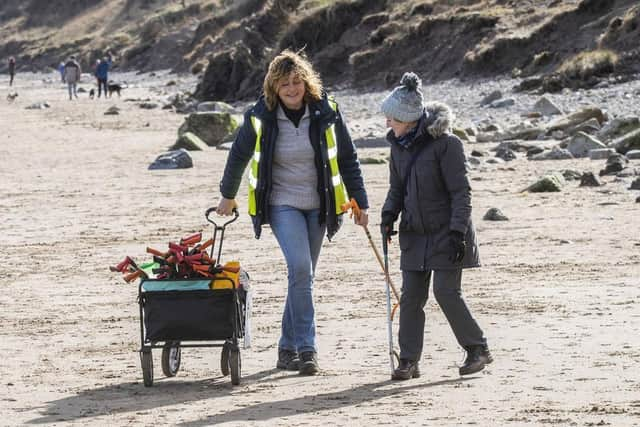 The cleans often collect over 50kg rubbish