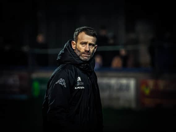 Whitby Town boss Chris Hardy