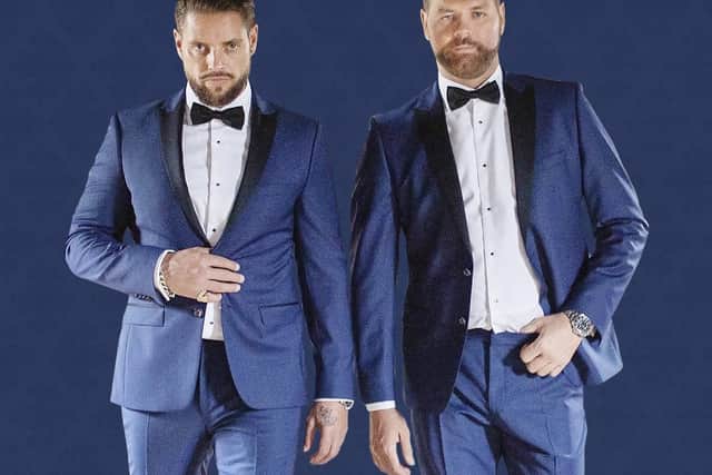 Brian Mcfadden and Keith Duffy are on their way to Scarborough Spa