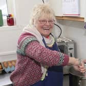 Trish Kinsella hard at work in the Rainbow Centre kitchen
