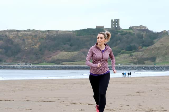 Carey training for her physical challenges. Picture: JPI Media/ Richard Ponter