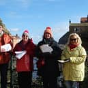 Staithes residents are campaigning to save the villages postal workers: L-R: Mike Floate, Hazel Hickman, Jo Floate, Christie Rogers