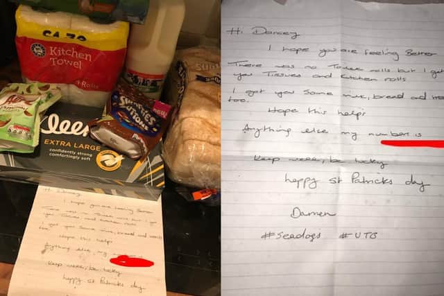 The essentials and letter Scarborough Athletic boss Darren Kelly left for a stricken fan based in York