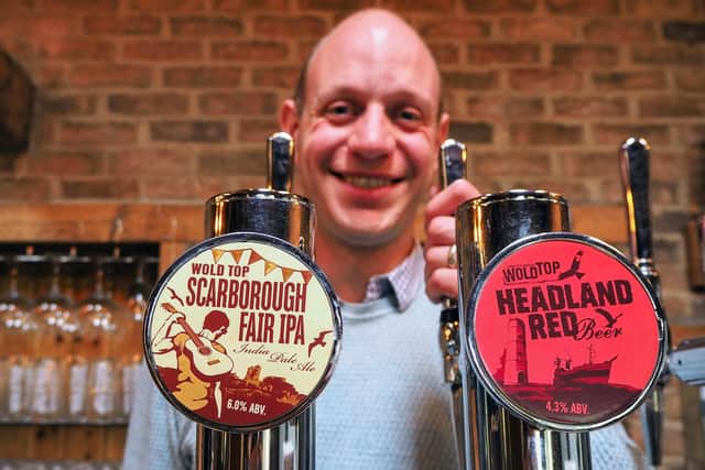 Wold Top Brewery manager Alex Balchin.