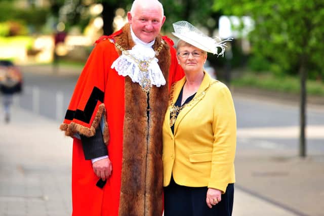 Coun Stuart Martin and his wife April