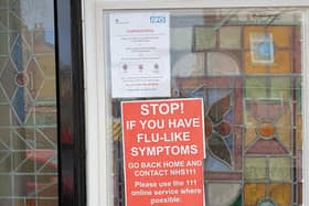 Signs in GP surgeries in Scarborough. Picture: JPI Media/ Richard Ponter