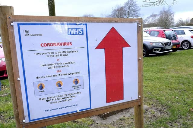 Signage at Scarborough Hospital. Picture: JPI Media/ Richard Ponter
