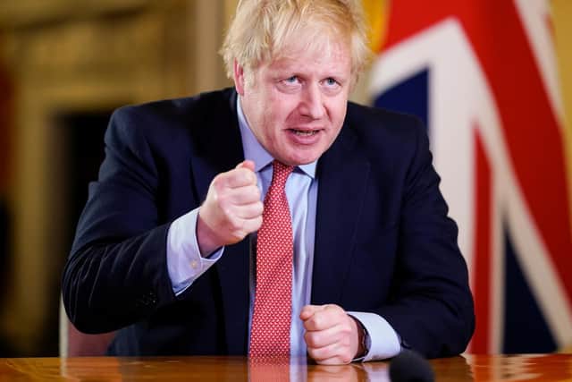 Prime Minister Boris Johnson gives his address to the nation. Photo: 10 Downing Street