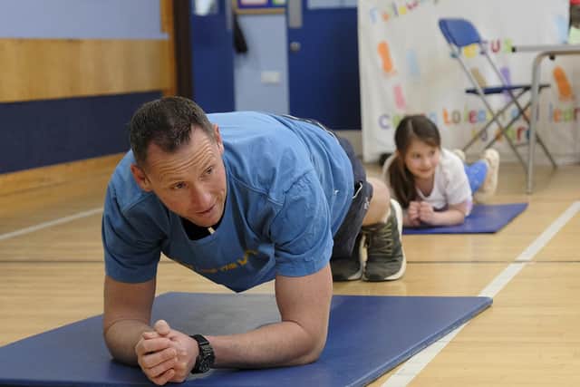 St Martins School is still open for key workers' children. Terry Ellis takes the class. Picture: JPI Media/ Richard Ponter
