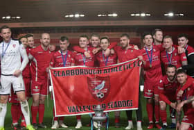 Boro celebrate lifting the North Riding Cup