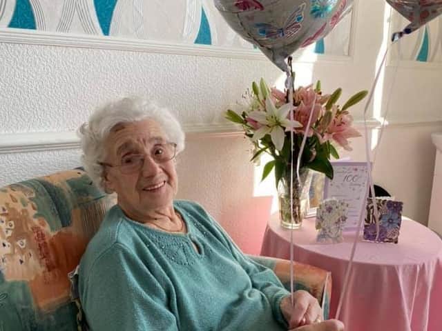 Kitty Wright who turned 100 last week