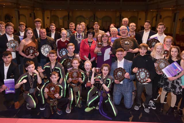 Last year's winners show off their silverware in the Spa's Grand Hall