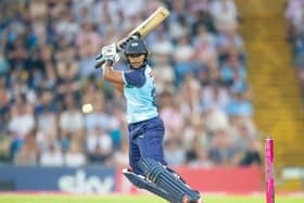 SEASON DELAY: Yorkshire's Nicholas Pooran hits out against Lancashire last season. Picture by Allan McKenzie/SWpix.com Copyright:  SWpix.com (t/a Photography Hub Ltd)