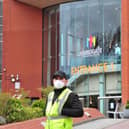 Preparation underway at Harrogate Convention Centre. Picture: JPI Media/ Gerard Binks