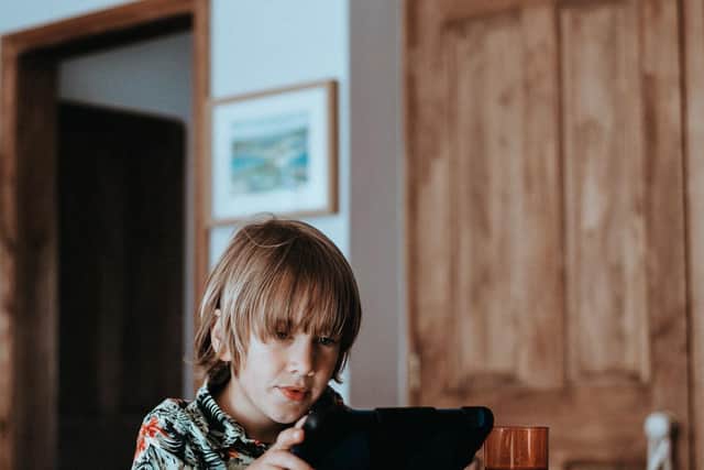 Reading on a tablet