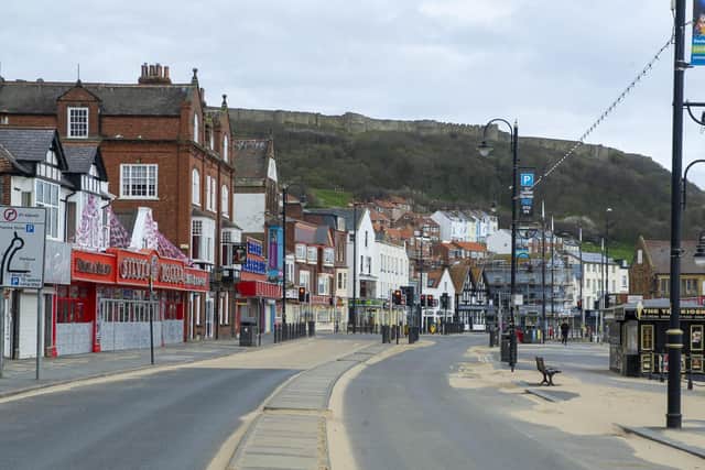 Scarborough seafront deserted during the lockdown. Picture: JPI Media