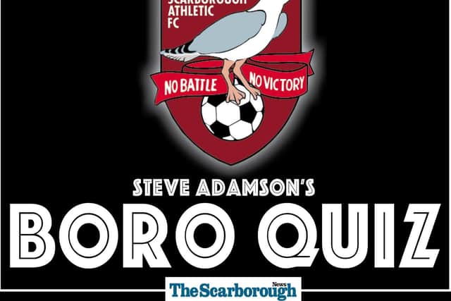 Steve Adamson's Boro quiz