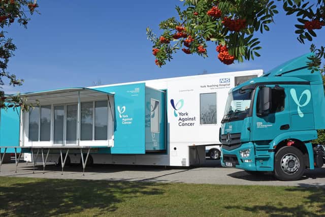 York Against Cancer mobile chemotherapy unit