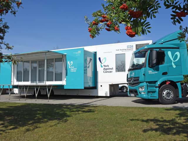 York Against Cancer mobile chemotherapy unit