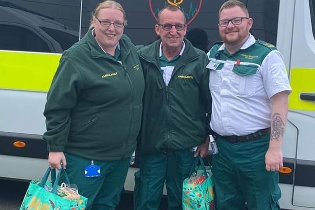 Nominated by Dave's wife Julie, the trio work in the Medical Response Services transporting patients to and from hospitals or home. They have a COVID team at each hospital that deals with suspected cases.