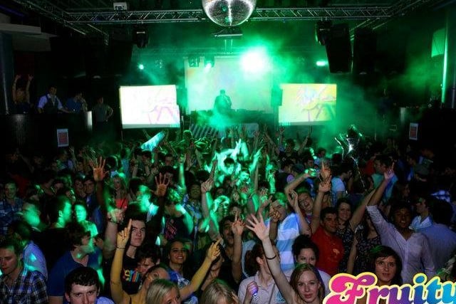 A packed out Fruity - Leeds University Union's long-running weekly club night - from the academic year 2010-11