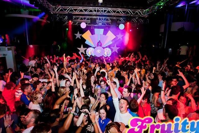 The main dance floor at Stylus, the Union's largest venue. Can you spot anyone you know in the crowd?