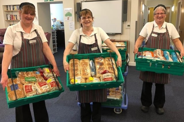 Morrisons is making sure that Overgate Hospices kitchen is well stocked during the Covid-19 lockdown. The Elland store donated several crates of bread to the hospices catering team,  On average, the hospices catering team spends 4,000 a month on food. 600 of which goes on milk, 400 for meat. 380 on fruit and vegetables and over 2,000 on tinned and dried goods.