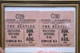 Tickets for one of the 1964 concerts.