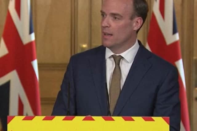 Foreign Secretary Dominic Raab. Photo: PA