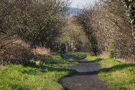 A section of the Cinder Track between Scarborough and Whitby