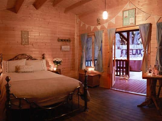 One of the bedrooms at Pinewood Park