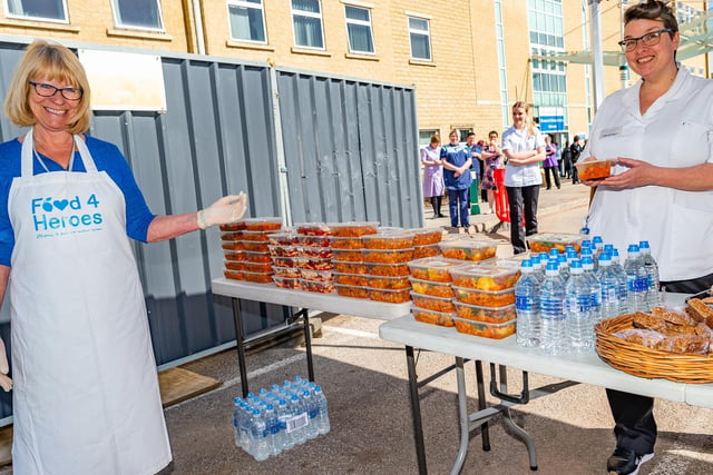 Food4heroes havebeen keeping our NHS key workers fighting fit for the battle against coronavirus by donating nutritious meals to Calderdale Royal Hospital. Photo by Mark Flynn.