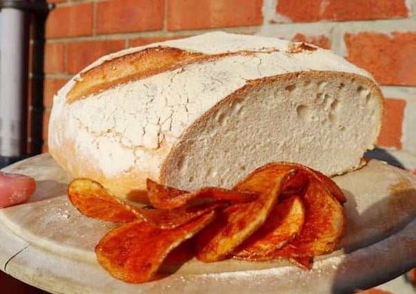 Robert Miller has been working on sourdough that he started in December and perfecting homemade crisps!