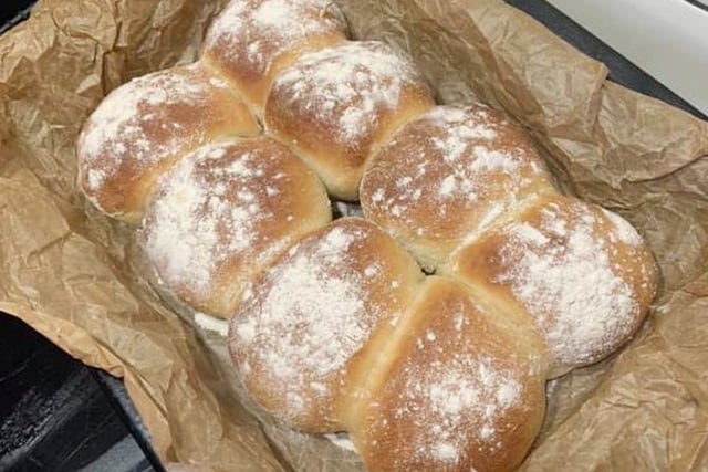 Caro Line has been baking bread.