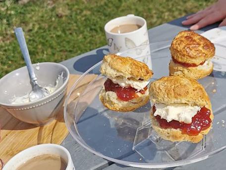 Scones made by Frankie, eight, sent in by Jonathan Ward.